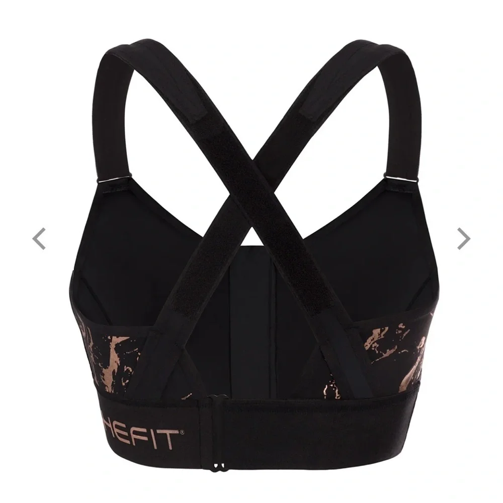 SHEFIT FLEX SPORTS BRA™ Medium Impact Bra in Black W2.